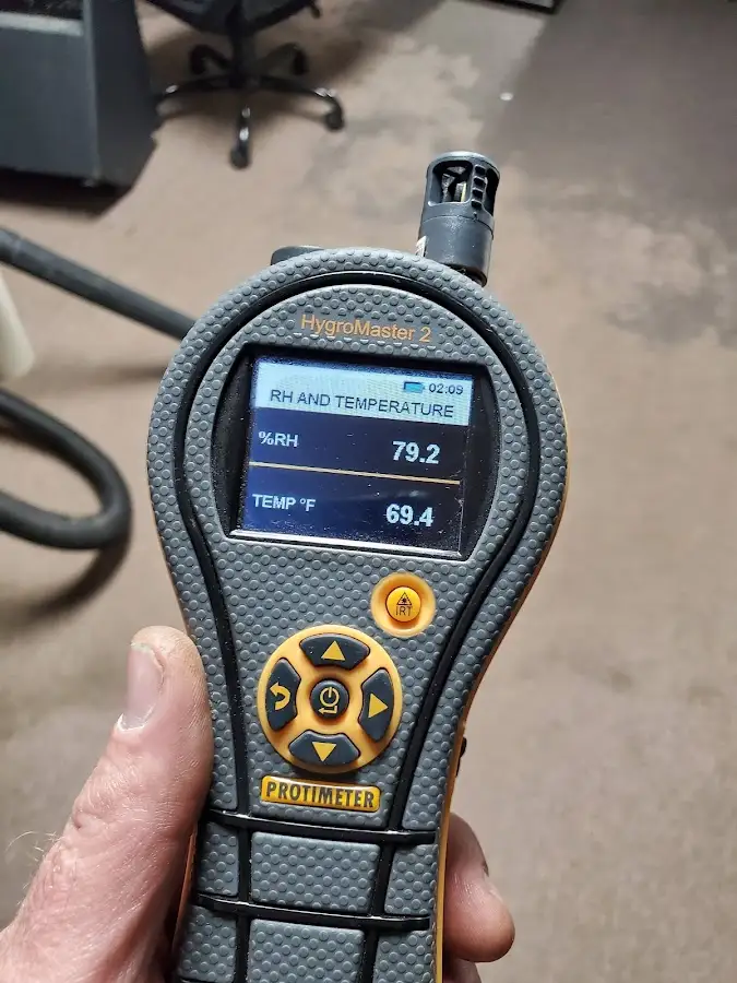 Moisture meter humidity assessment for Fire & Smoke Damage Restoration in Cheltenham